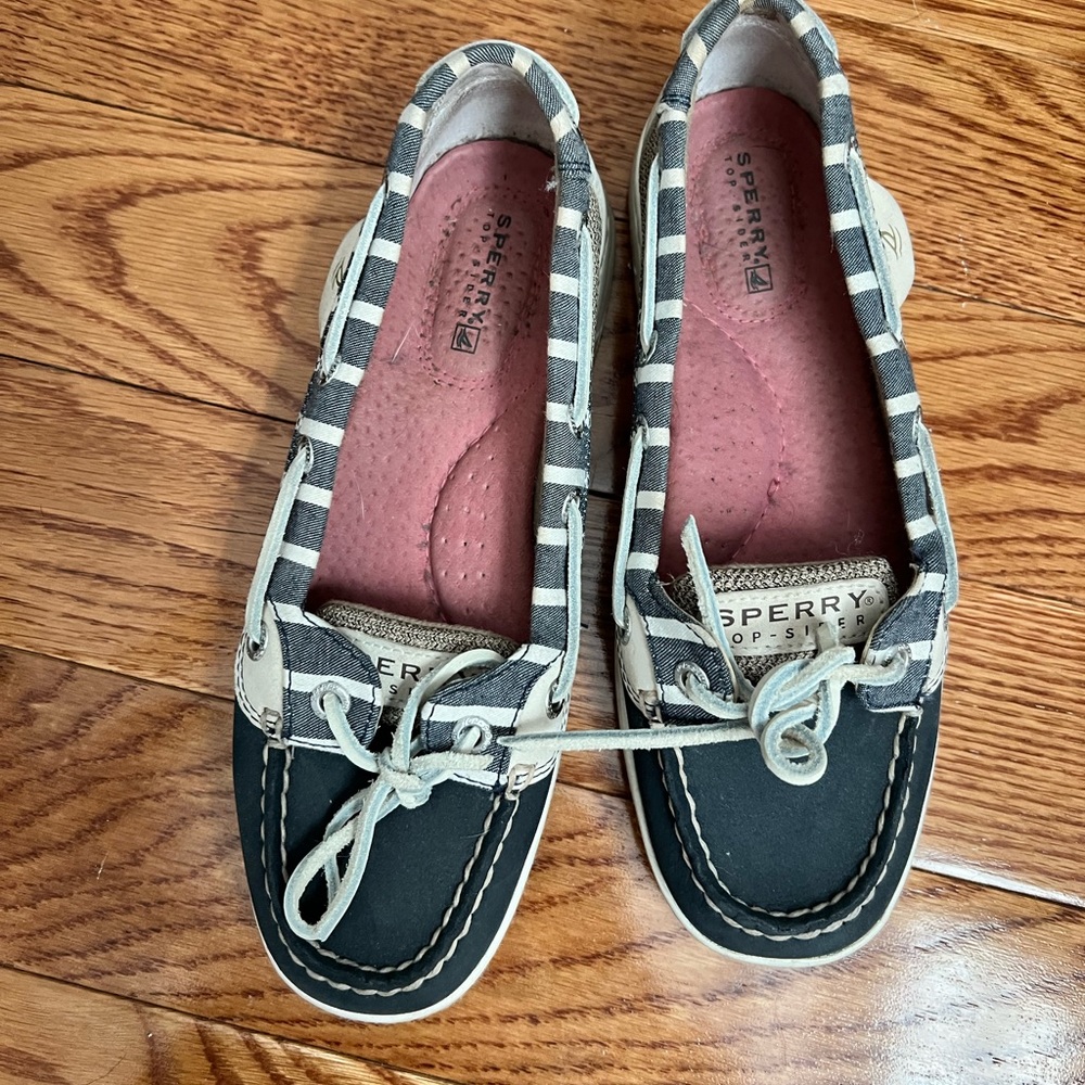 Womens Sperrys Angelfish blue stripe